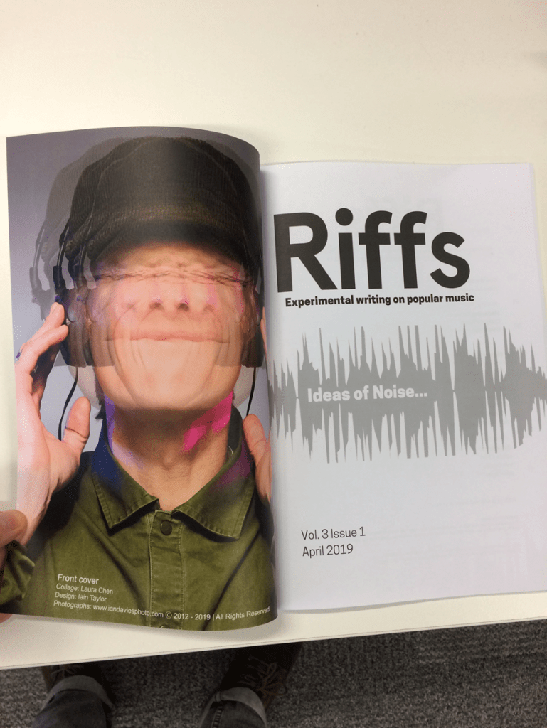 An inside cover of Riffs magazine, Volume 3 Issue 1.