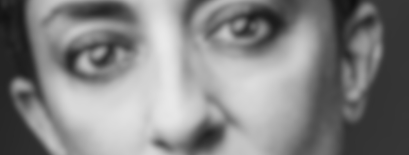 Maria Fusco black and white blurred image