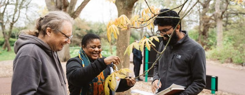 EARTH Scholars at Royal Botanic Gardens, Edinburgh. Credit Cameron Brisbane