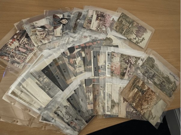 collection of Japan-themed postcards which I have been building and from which some of the exhibits were drawn.
